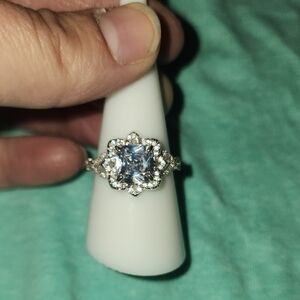 Find Me Magical Diamond Cubic Zirconia Rhodium Plating Size 9